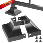 Epcee 2PCS Post Aluminum Deck Base 1"X 3.5"X3.5", Black. Fixed Price $34.02.