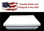 White Plastic Classic New England Style Vinyl Fence Post Caps 5"X5" 4, 6 10PK. Fixed Price $52.99.