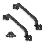 Ovov 2 Pack Barn Door Pull Handle Hardware For Wooden Garden 6INCH, Black. Fixed Price $17.57.