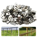 200 Pcs Fence Wire Clamps Agricultural Fencing Mounting Clips, Stainless Steel. Fixed Price $14.08.