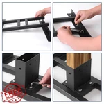 Jtzfd 2X4 Carbon Steel Target Stand Kit Outdoor Double T-base. Fixed Price $46.99.
