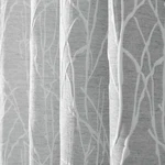 White Grey Curtains 84 Inch Length For Living Room Darkening 2 Panel Back Tab.... Fixed Price $57.15.