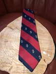 Christmas Tie By Wm Chelsea & Country Club- Trees Bells Candy Canes. Fixed Price $6.90.