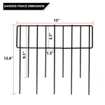 19 Pack No Dig Animal Barrier Fence Black Protective 13"X12.6". Fixed Price $42.99.