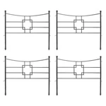 Achla Square-on-squares Fence Section 4-PACK, Graphite Powdercoat DFS-25-4. Fixed Price $304.99.