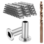 Blika 150 Pack Stainless Steel Protector Sleeves For 1/8" 5/32" 3/16" Deck Ca. Fixed Price $81.94.