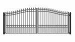 New In Box! Aleko London Style 16 Ft. Black Steel Dual Driveway Gate. Fixed Price $975.00.