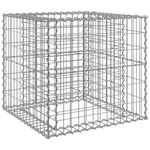 Gabion Basket Outdoor Garden Cage Fence Silver Galvanized Iron Vidaxl. Fixed Price $87.99.