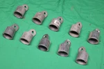10 Nos Aluminum Chain Link Fence Rail End Caps Bolt Cups 1-3/8". Fixed Price $10.00.