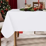 Homing Rectangle Vinyl Tablecloth, Waterproof 70" X 52" (rectangular), White. Fixed Price $25.26.
