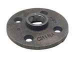 Lot Of (2) Ldr 310 F-12 1/2" Black Malleable Iron Floor Flange. Fixed Price $10.99.