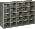 Streamline 25 Cubby Tray Storage Cabinet, 5X5, Classroom Furniture, Grey Wash. Fixed Price $558.99.