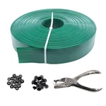 Qlvily Chain Link Fence Privacy Tape, 246FT X 0.15FT Green. Fixed Price $41.84.