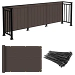 Sunrise 2.5' X 50' Balcony Privacy Fence Screen Cover With Zip Ties Outdoor S.... Fixed Price $46.27.