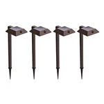 Home Zone Living Mesh Linkable Series 4-PACK Solar Led Security Pathway Light. Fixed Price $82.48.