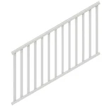 Stair Railing Kit Traditional Veranda Durable Handrail Vinyl Porch Deck, White. Fixed Price $78.84.
