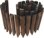Garden Wooden Short Fence Lawn Edging Burnt Finish Flexible Border. Fixed Price $35.14.