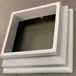 New England Arbors BP81002 White Vinyl Pergola Base Trims For 5"X Posts (4PK). Fixed Price $49.00.