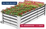 Highpro Galvanized Raised Garden Bed Kit, 4 2 1FT Planter Box For Outdoor. Fixed Price $35.60.