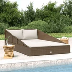 Garden Bed Brown 43.3"X78.7" Poly Rattan. Fixed Price $435.50.