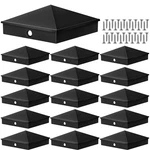 Voittozege 16 Pack 6X6 Black Post Caps Aluminum Pyramid Decorative F.... Fixed Price $160.52.
