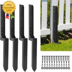 4 Pcs Fence Post Repair Kit Heavy Duty Wooden Anchor Stakes Fo. Fixed Price $73.38.