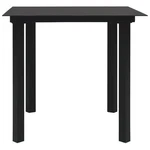 Patio Outdoor Dining Table With Glass Top Porch Garden Furniture Steel Vidaxl. Fixed Price $100.99.