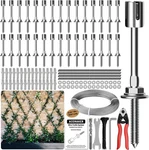 Wire Trellis For Climbing Plants Outdoor, 30-SET Wall Kit With 5/64. Fixed Price $158.36.