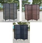 Patio Outdoor Privacy Screen Room Divider Partition Resin Wicker Sun Resistant. Fixed Price $244.00.