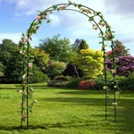 Xl Garden Arch Heavy Duty Metal Trellis Climbing Plants Vine Rack Wedding Stand. Fixed Price $27.91.