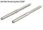 Pack Lag Screw Swage Stud Fitting Left Hand Thread For 3/16" Cable Railing. Fixed Price $150.00.