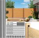 4PACK 6FT Black Metal Backyard Privacy Fence Panels For Outdoor Use. Fixed Price $205.99.