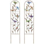 Sunnypark Set Of 2 Dragonfly Metal Garden Trellis For Climbing Plants, Decora.... Fixed Price $61.84.