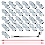 Gradennow 25 M5 Poly Rope Connector Wires Splicer Galvanized Steel Electric Fenc. Fixed Price $47.11.