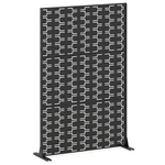 Costway Metal Privacy Screen 72 X 48 Inch Freestanding Fence Panel Indoor Outdoo. Fixed Price $266.09.