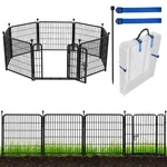 Keep Dogs Safe - 40IN Garden Fence With Gate 8 Panels 17.7FT. Fixed Price $179.99.