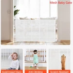 Wide Safety Baby Gate For Stairs Pet Dog Indoor Doorways Retractable. Fixed Price $72.88.