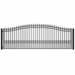 Aleko Garden Yard London Style Ornamental Steel Single Swing 18' Driveway Gate. Fixed Price $2999.00.