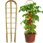 3 Pack 4 Feet U-shape Bamboo Trellis, Natural Garden For Climb.... Fixed Price $49.67.