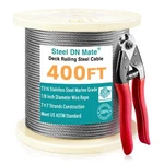 1/8 Stainless Steel Cable 400 Ft For Railing Kit T316. Fixed Price $91.17.