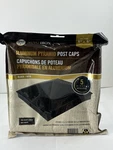 Nuvo Iron PCP16 8" X Pyramid Post Black Cap. Fixed Price $24.99.