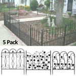 Quality Decorative Metal Panels Garden Landscape Fences W Connection Hooks. Fixed Price $49.96.