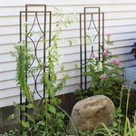 Steel Chic Diamonds Garden Trellis - Set Of 2 48 In By Sunnydaze. Fixed Price $70.95.
