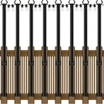 8 Pack 5FT String Light Poles Outdoor Metal Stand Patio Backyard Deck Hold. Fixed Price $69.99.