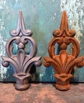 Cast Iron Metal Fancy French Finial Home Garden Yard Lawn Fencing Hardware Decor. Fixed Price $25.00.