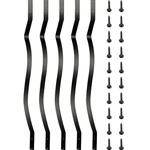 Uimoso Deck Balusters Metal Spindles 26 Pack 32.25IN Iron Stair Railing. Fixed Price $59.99.