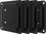 Forogore 4" X Wood Post Plate Connector, Powder-coated Pieces, Black. Fixed Price $23.99.