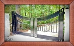Sale! #1057 Wrought Iron Style Steel Metal Driveway Gate Home Safe Security. Fixed Price $3250.00.
