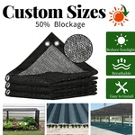 50% Black Shade Cloth,uv Resistant Netting With Upgrade Grommets For Plant Cover. Fixed Price $44.99.