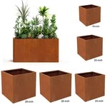 Corten Steel Planters Large Outdoor Metal Garden For Yard Patios. Fixed Price $99.99.